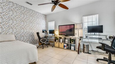 Office/Bonus Room closed off french doors.