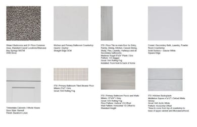 Design Selections ~ House is under construction, s