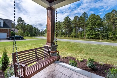 Swing on front porch