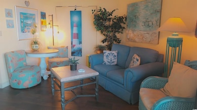 Living area featuring wood finished floors