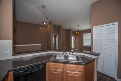 Kitchen is open to living area