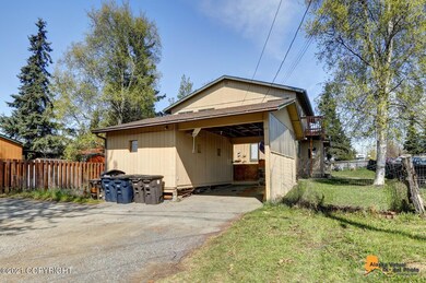 Detached Carport with shed