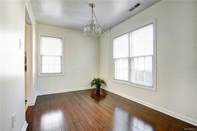 The front room can serve as a separate dining room