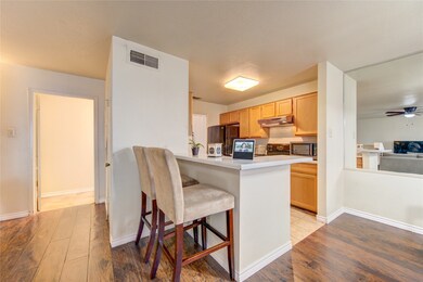 Open kitchen open to living room!