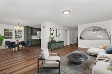 Living Room/DR...Virtually staged