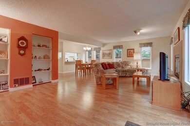 Living Area W/Built In Shelving