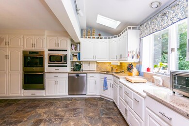Spacious white kitchen