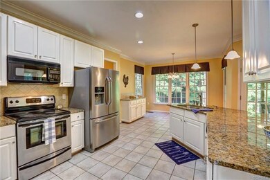Beautiful Kitchen with White Cabinets and Granite 