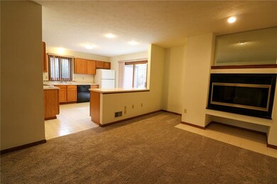 The Living Room and Kitchen Area.