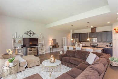 Plenty of room in the familyroom and gorgeous wood