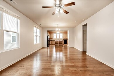 Looking into the great room. Open floorplan.