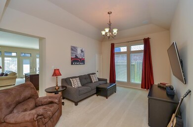 Formal dining room w/ surround sound.  Could easily be used as a media or playroom.  Includes a spacious closet for storage.