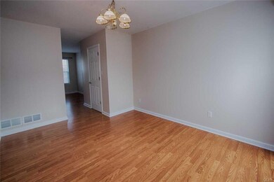 Door on right is powder room and partial view of d