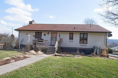 The homes has 2 separate entrances and living spac