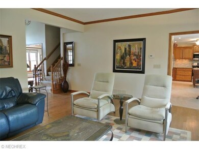 On the first floor, rooms are distinct but flow fr