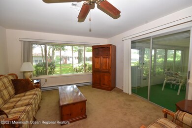 Living room to with slider to porch