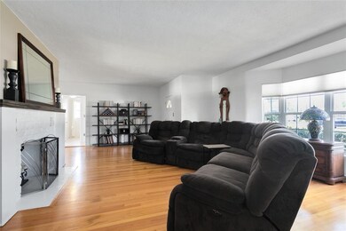 A arge bay window that allows plenty of natural li