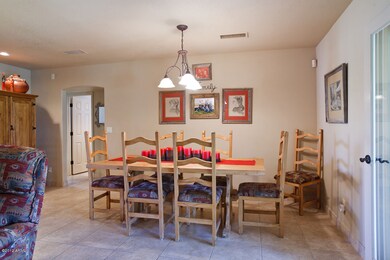 Oversized dining area