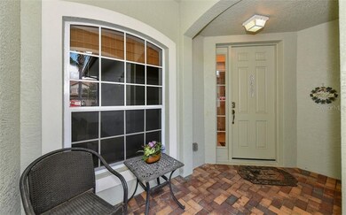 Covered front with pleasant reception area
