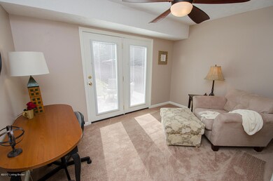 Den/Office leading to back patio