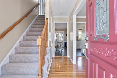 Entryway with family room to your left and formal 
