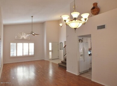 Dining area in foreground