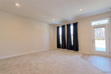 Empty room with baseboards, recessed lighting, visible vents, and a healthy amount of sunlight