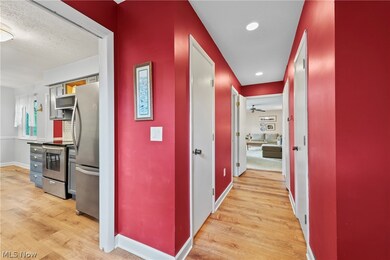 Hallway access kitchen, half bath, pantry & more closets