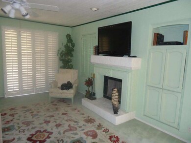 Family room with gas fireplace