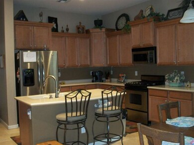 Staggard Cabinets with Crown Molding