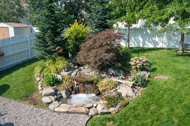 Water feature in back