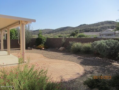 Mountain view from backyard and patio