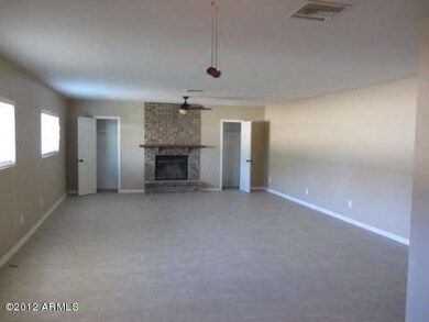 Family room with fireplace