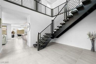 Floating Stairs with High Ceilings