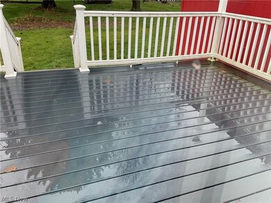 Wooden deck off dinning room