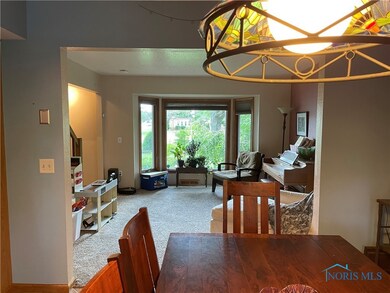 View from dining area to living room