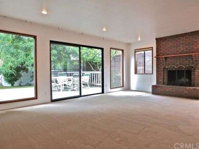 Spacious family room with 2nd brick fireplace open