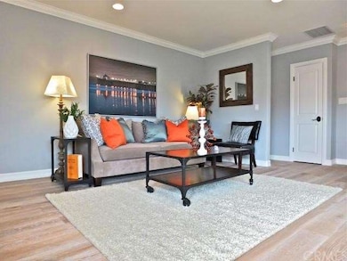 Imported French oak wood flooring, crown molding, 