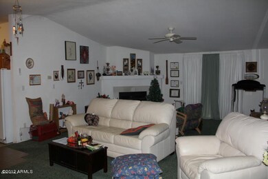 living room with fireplace