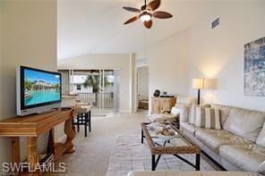 Living area with volume ceilings