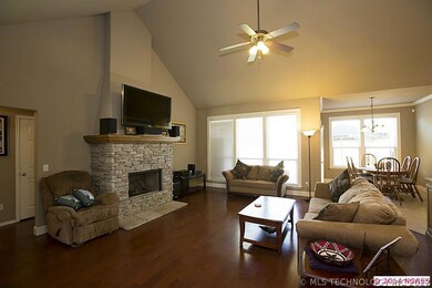 Sunlit great room with engineered hard wood floors