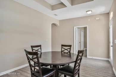 Dining with Coffered Ceiling