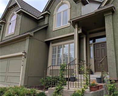 Close up view of covered front porch!