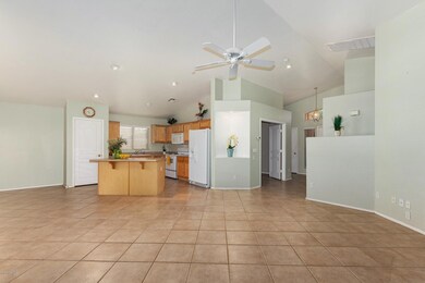 eagle view of kitchen from family room