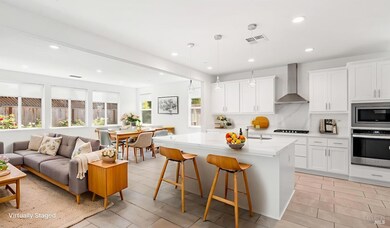 Virtually staged  Open Living Area