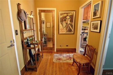 This friendly foyer is not only welcoming, but inc