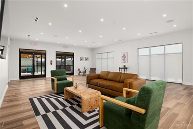 Common area with recessed lighting