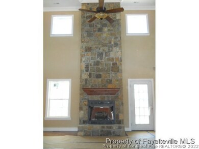 Stone Fireplace in Greatroom