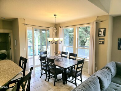 Looking into dining room