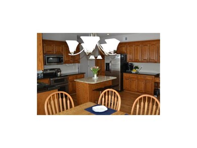 Big kitchen with new granite countertops. Lots of 